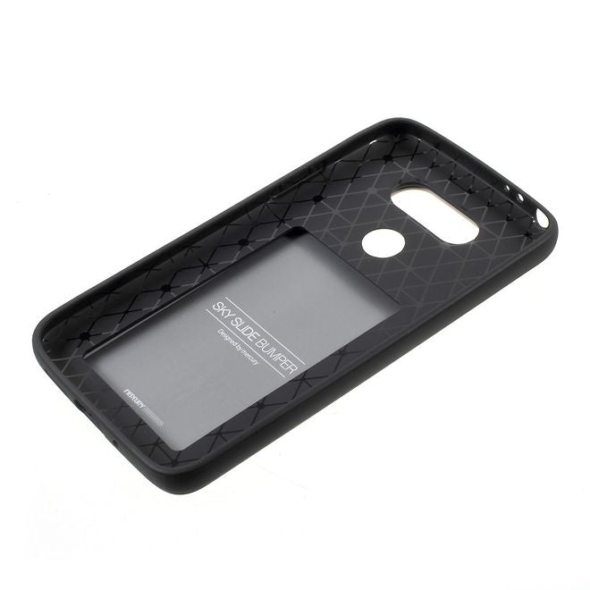 Goospery - Hülle für LG G5 - Cover aus elastischem Gummi - i Jelly Series - gold