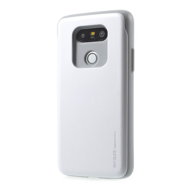 Goospery - Hülle für LG G5 - Cover aus elastischem Gummi - i Jelly Series - silber