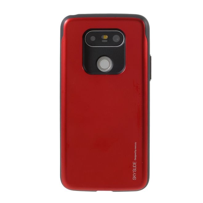 Goospery - Hülle für LG G5 - Cover aus elastischem Gummi - i Jelly Series - rot