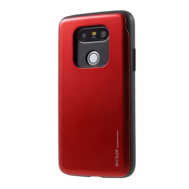 Goospery - Hülle für LG G5 - Cover aus elastischem Gummi - i Jelly Series - rot