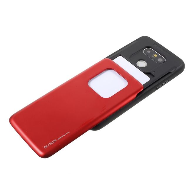 Goospery - Hülle für LG G5 - Cover aus elastischem Gummi - i Jelly Series - rot