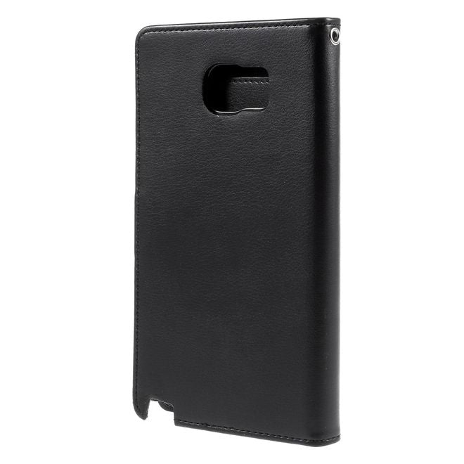 Goospery - Cover für Samsung Galaxy Note 5 - Handyhülle aus Leder - Rich Diary Series - schwarz