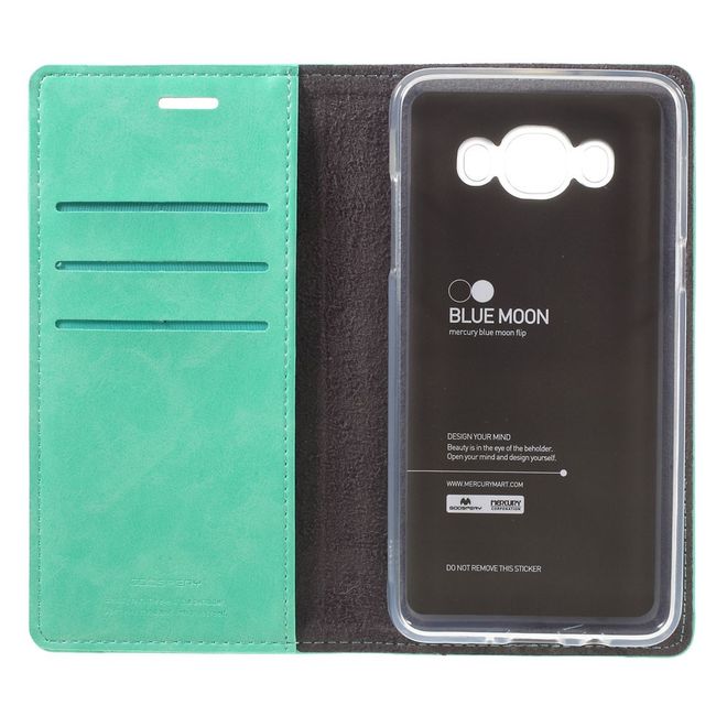 Goospery - Samsung Galaxy J5 (2016) Hülle - Handy Bookcover - Bluemoon Flip Series - mint