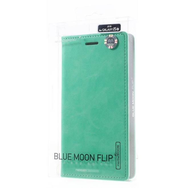 Goospery - Samsung Galaxy J5 (2016) Hülle - Handy Bookcover - Bluemoon Flip Series - mint