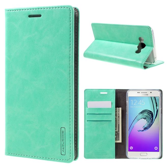Goospery - Samsung Galaxy J7 (2016) Hülle - Handy Bookcover - Bluemoon Flip Series - mint