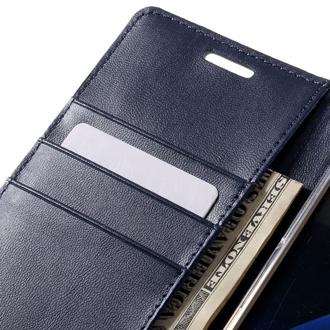 Goospery - Handyhülle für Samsung Galaxy S7 - Case aus Leder - Bravo Diary Series - navy