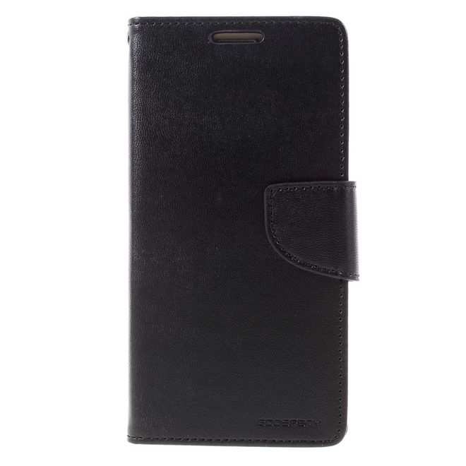 Goospery - Handyhülle für Samsung Galaxy S7 - Case aus Leder - Bravo Diary Series - schwarz