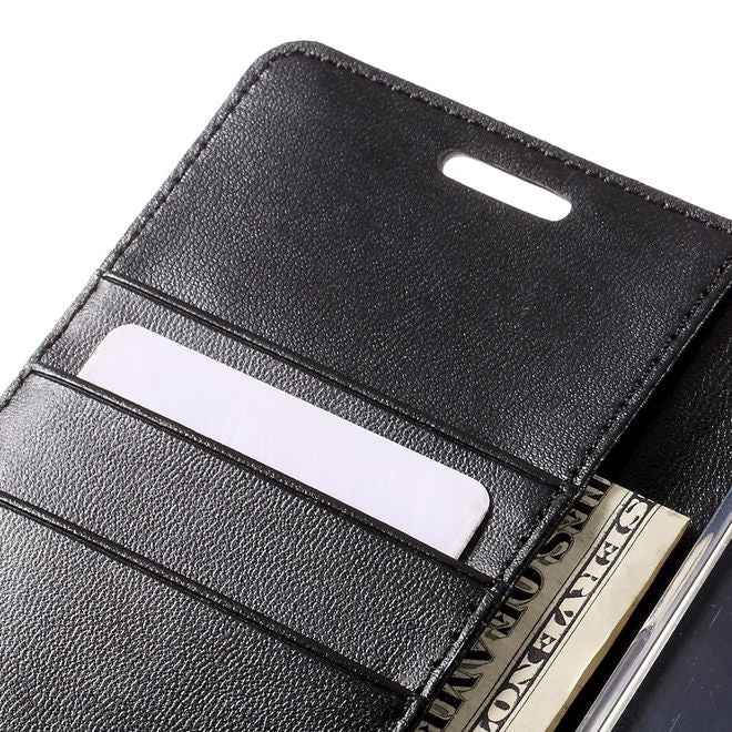 Goospery - Handyhülle für Samsung Galaxy S7 - Case aus Leder - Bravo Diary Series - schwarz