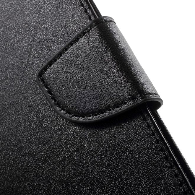 Goospery - Handyhülle für Samsung Galaxy S7 Edge - Case aus Leder - Bravo Diary Series - schwarz