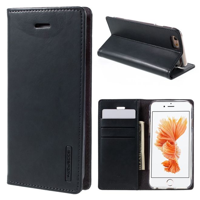 Goospery - iPhone 6S/6 Hülle - Handy Bookcover - Bluemoon Flip Series - navy