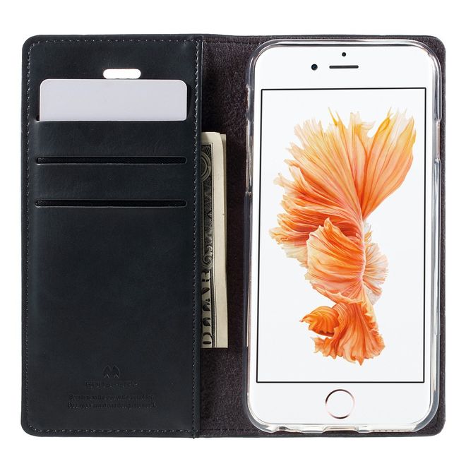 Goospery - iPhone 6S/6 Hülle - Handy Bookcover - Bluemoon Flip Series - navy
