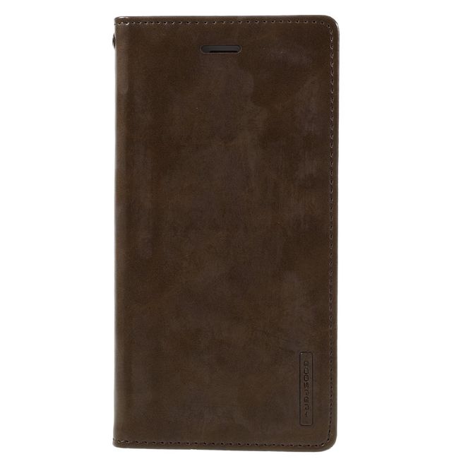 Goospery - iPhone 8 Plus / 7 Plus Hülle - Case aus Leder - Blue Moon Series - braun