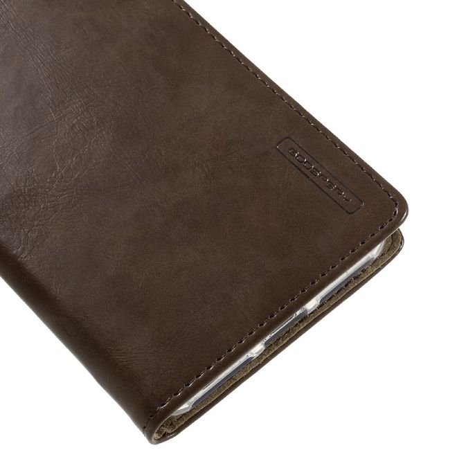 Goospery - iPhone 8 Plus / 7 Plus Hülle - Case aus Leder - Blue Moon Series - braun