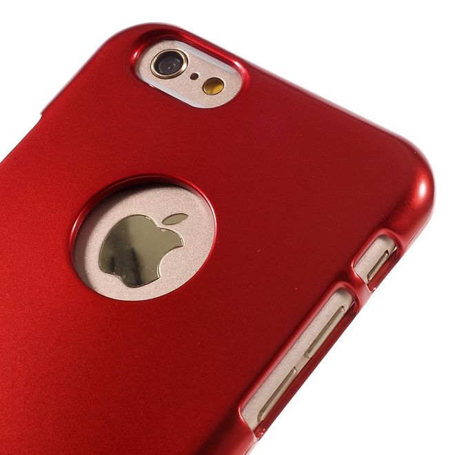 Goospery - Hülle für iPhone 6 Plus/6S Plus - Cover aus elastischem Gummi - i Jelly Series - rot