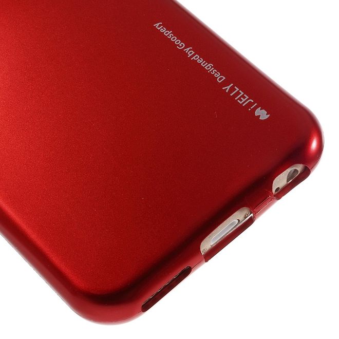 Goospery - Hülle für iPhone 6 Plus/6S Plus - Cover aus elastischem Gummi - i Jelly Series - rot