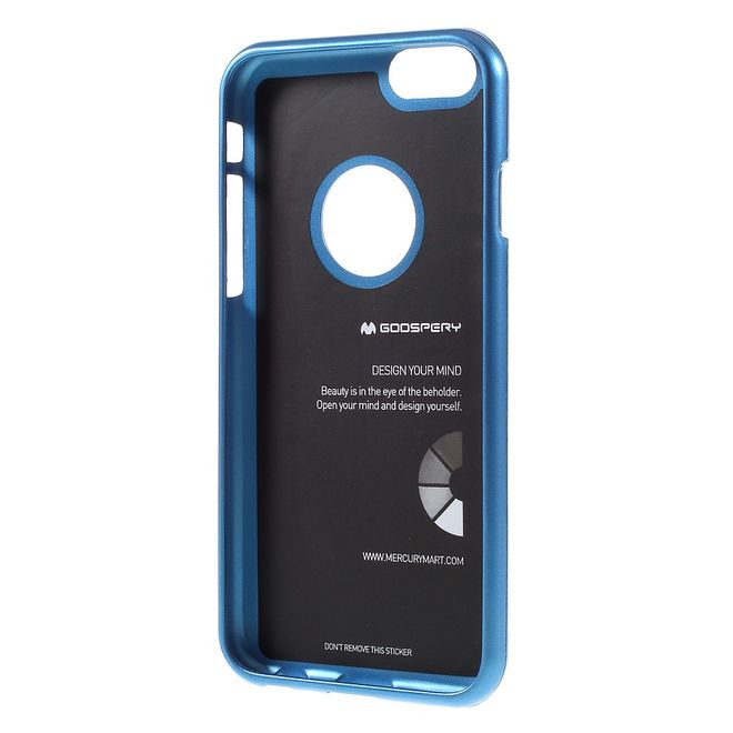 Goospery - Hülle für iPhone 6 Plus/6S Plus - Cover aus elastischem Gummi - i Jelly Series - blau