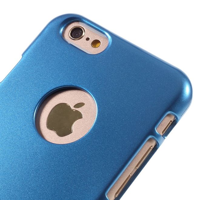 Goospery - Hülle für iPhone 6 Plus/6S Plus - Cover aus elastischem Gummi - i Jelly Series - blau