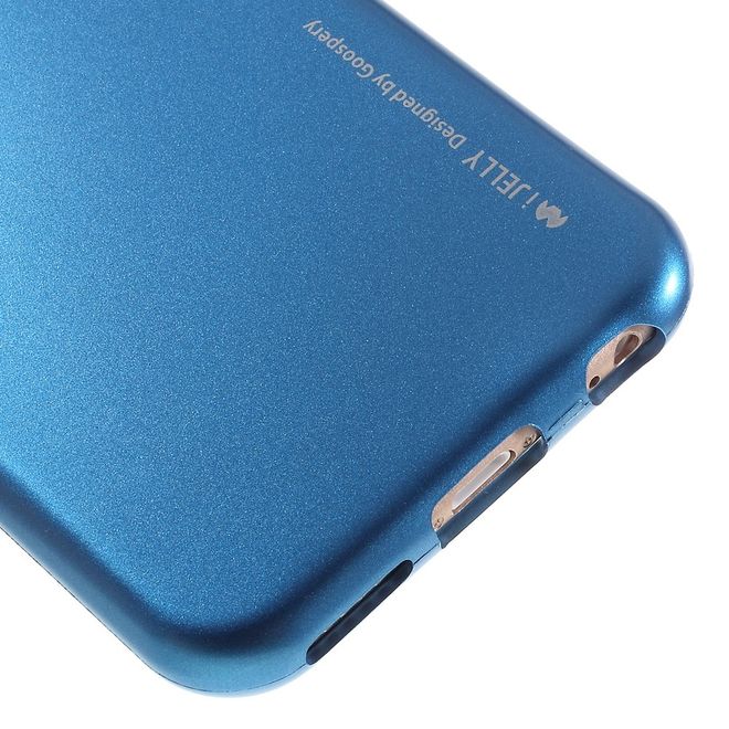 Goospery - Hülle für iPhone 6 Plus/6S Plus - Cover aus elastischem Gummi - i Jelly Series - blau