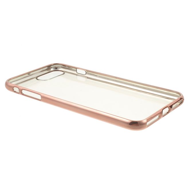 Goospery - Gummi Cover für iPhone 8 Plus / 7 Plus - Handyhülle aus Gummi - Ring 2 Series - rosagold