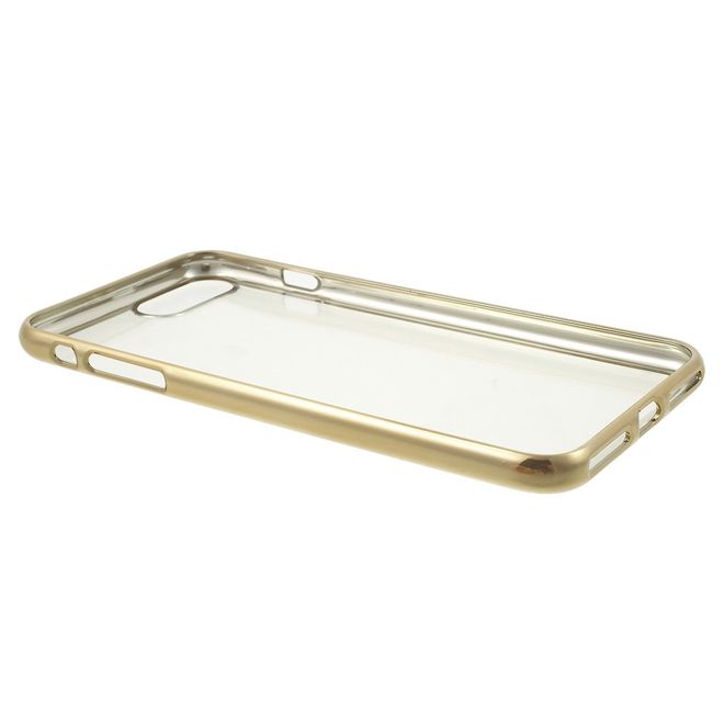 Goospery - Gummi Cover für iPhone 8 Plus / 7 Plus - Handyhülle aus Gummi - Ring 2 Series - gold