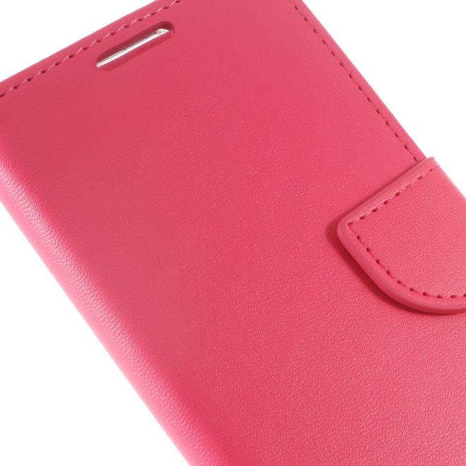 Goospery - Handyhülle für Sony Xperia XA - Case aus Leder - Bravo Diary Series - rosa