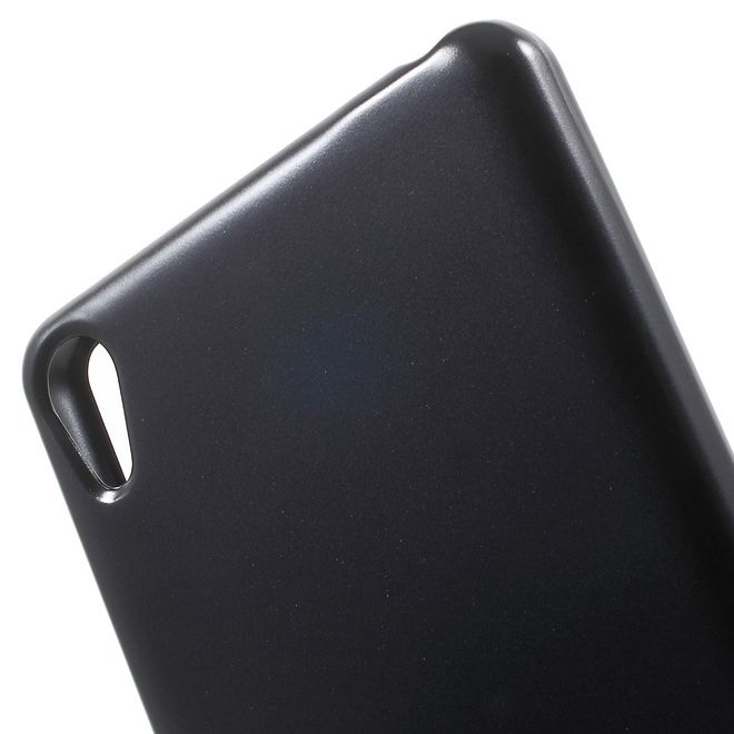Goospery - Hülle für Sony Xperia XA - Cover aus elastischem Gummi - i Jelly Series - schwarz