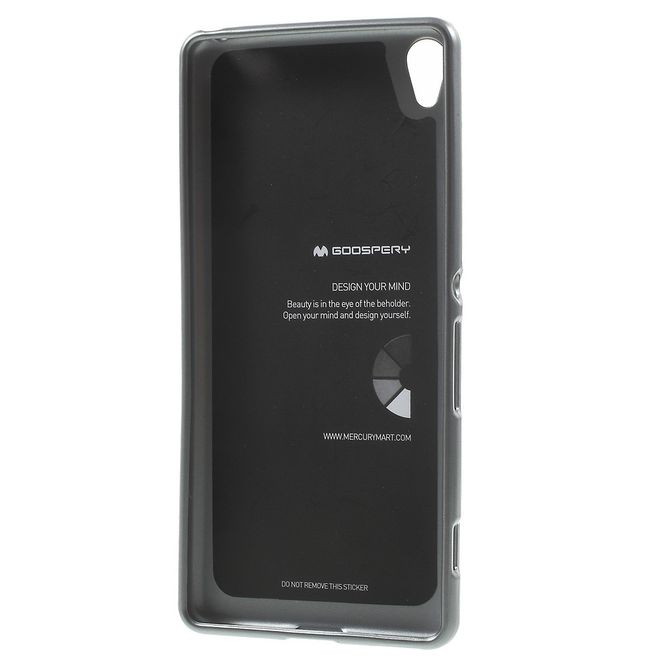 Goospery - Hülle für Sony Xperia XA - Cover aus elastischem Gummi - i Jelly Series - grau