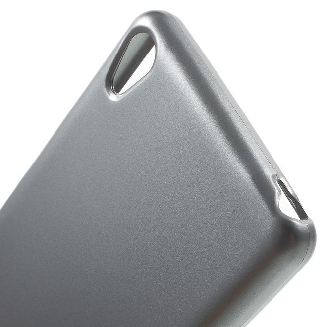 Goospery - Hülle für Sony Xperia XA - Cover aus elastischem Gummi - i Jelly Series - grau