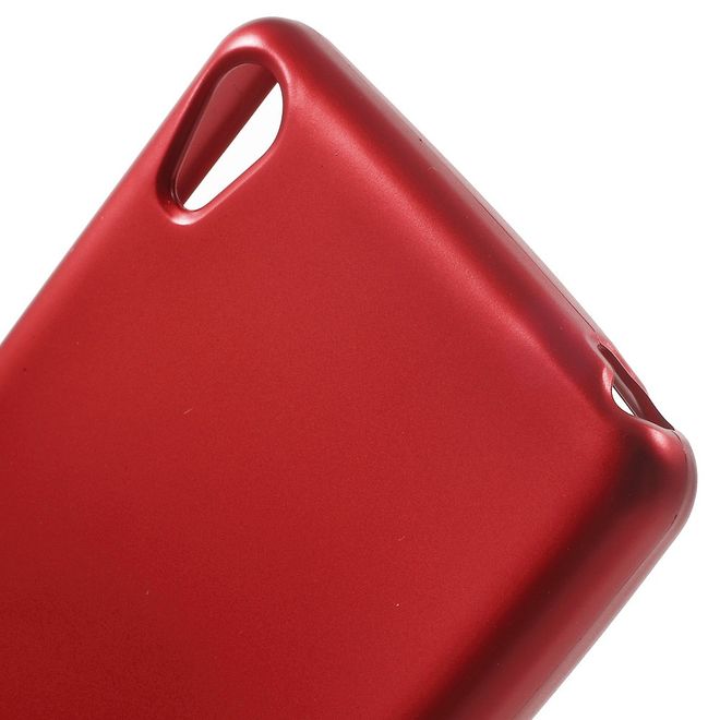 Goospery - Hülle für Sony Xperia XA - Cover aus elastischem Gummi - i Jelly Series - rot