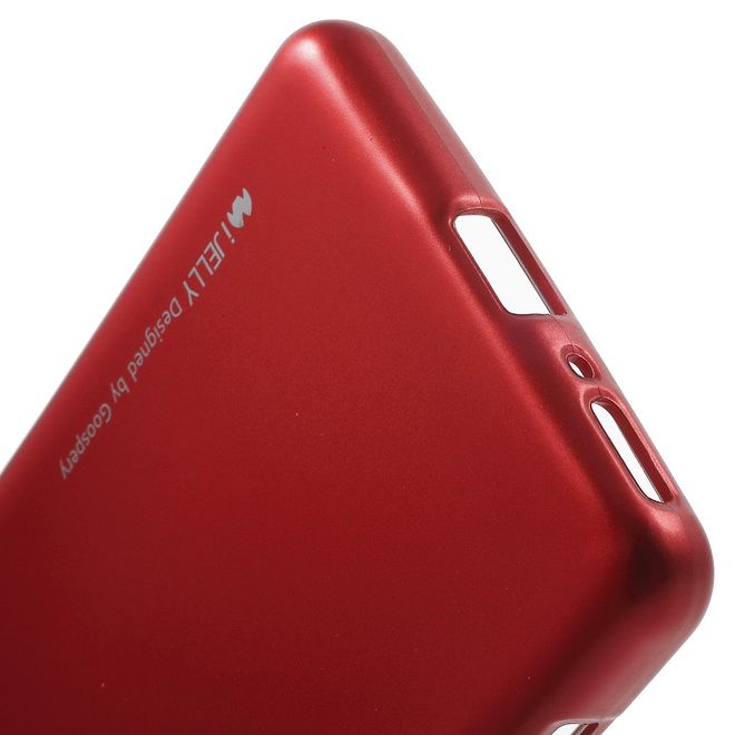 Goospery - Hülle für Sony Xperia XA - Cover aus elastischem Gummi - i Jelly Series - rot