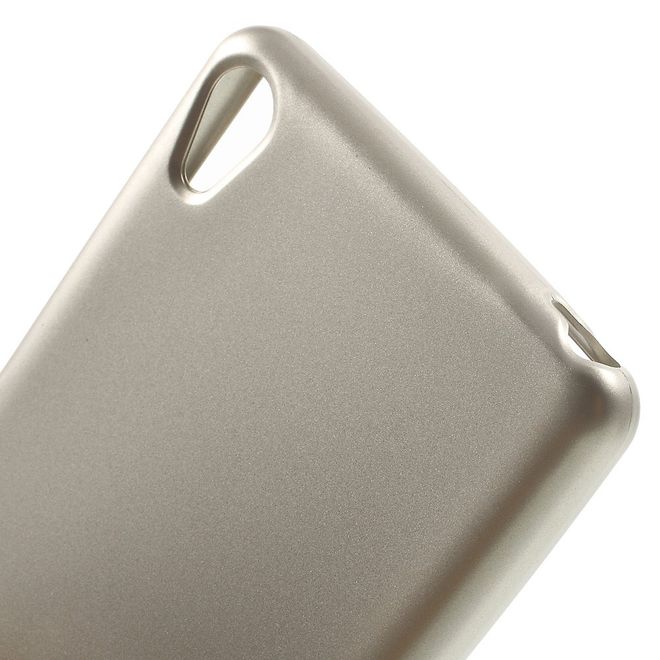 Goospery - Hülle für Sony Xperia XA - Cover aus elastischem Gummi - i Jelly Series - gold
