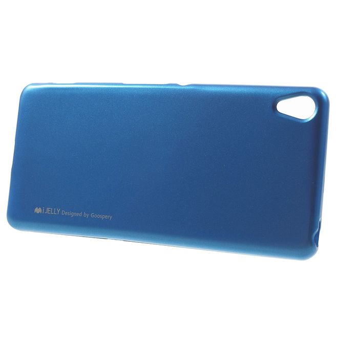 Goospery - Hülle für Sony Xperia XA - Cover aus elastischem Gummi - i Jelly Series - blau