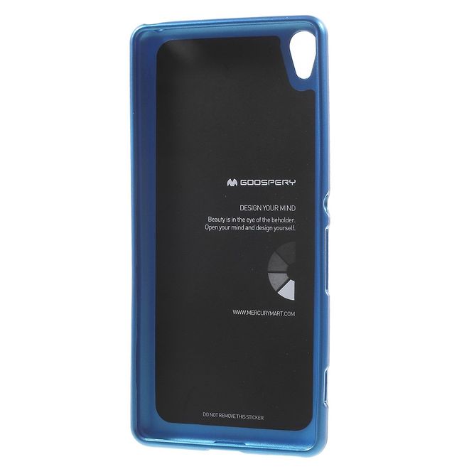 Goospery - Hülle für Sony Xperia XA - Cover aus elastischem Gummi - i Jelly Series - blau