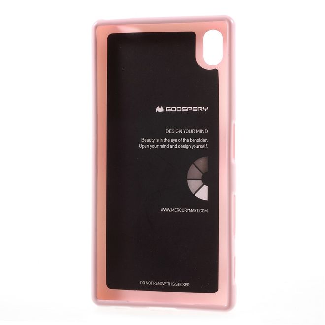 Goospery - Sony Xperia Z5/Z5 Dual Handy Hülle - TPU Soft Case - Pearl Jelly Series - rosa