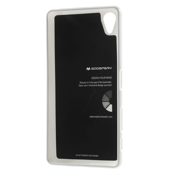 Goospery - Sony Xperia X Performance Handy Hülle - TPU Soft Case - Pearl Jelly Series - weiss