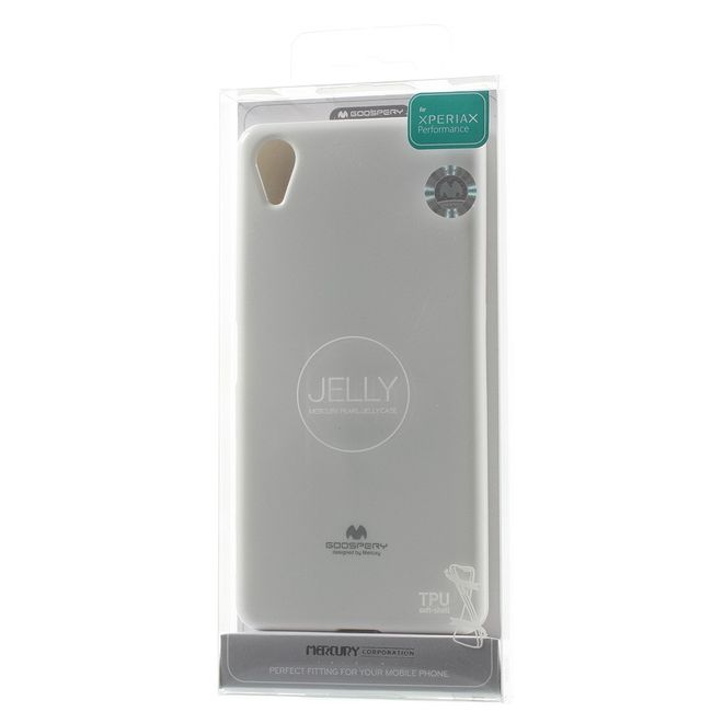 Goospery - Sony Xperia X Performance Handy Hülle - TPU Soft Case - Pearl Jelly Series - weiss