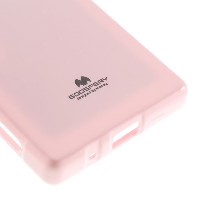 Goospery - Sony Xperia Z5 Compact Handy Hülle - TPU Soft Case - Pearl Jelly Series - rosa
