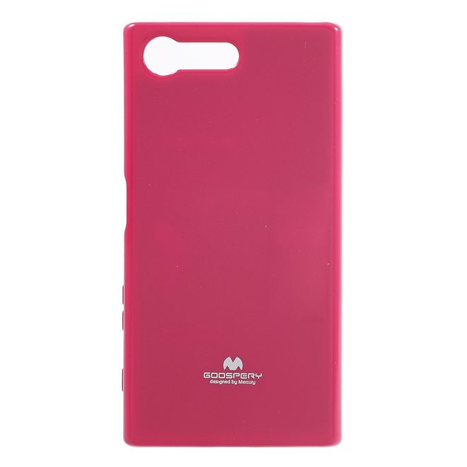 Goospery - Sony Xperia X Compact Handy Hülle - TPU Soft Case - Pearl Jelly Series - pink