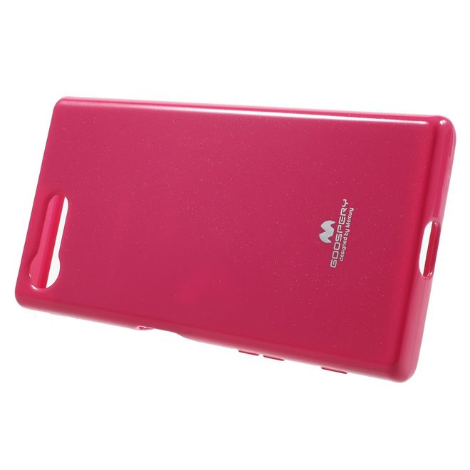 Goospery - Sony Xperia X Compact Handy Hülle - TPU Soft Case - Pearl Jelly Series - pink