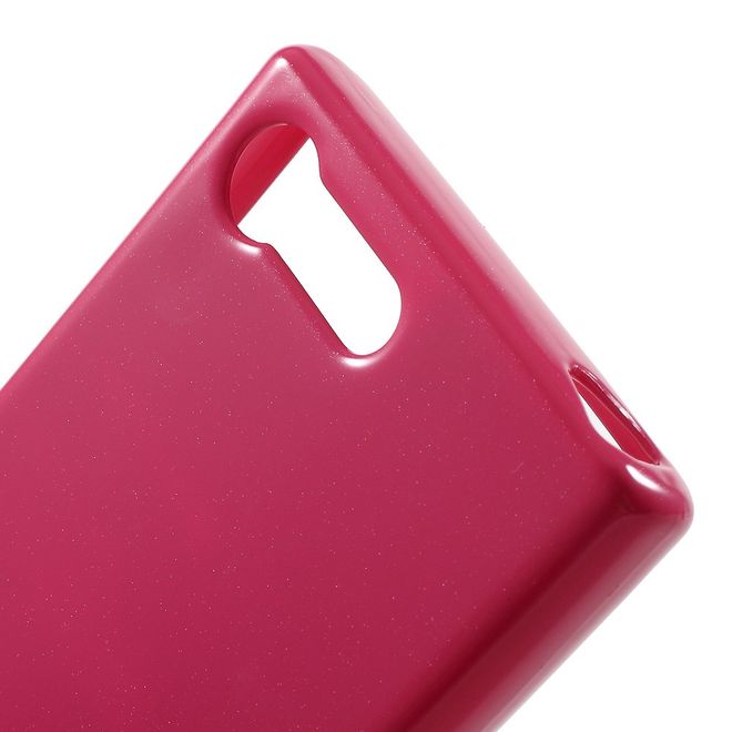 Goospery - Sony Xperia X Compact Handy Hülle - TPU Soft Case - Pearl Jelly Series - pink