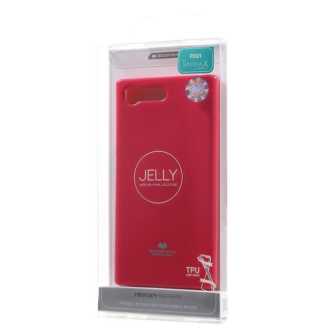 Goospery - Sony Xperia X Compact Handy Hülle - TPU Soft Case - Pearl Jelly Series - pink