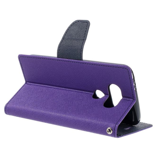 Goospery - LG G5 Hülle - Handy Bookcover - Fancy Diary Series - purpur/navy