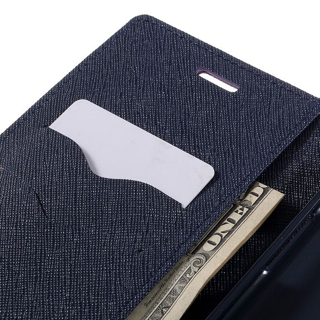 Goospery - LG G5 Hülle - Handy Bookcover - Fancy Diary Series - purpur/navy