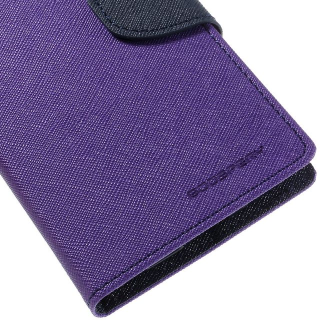 Goospery - LG G5 Hülle - Handy Bookcover - Fancy Diary Series - purpur/navy