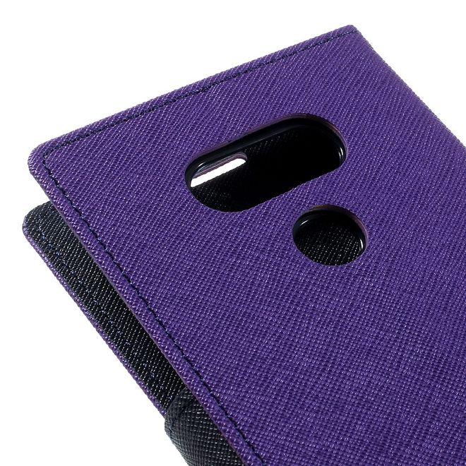 Goospery - LG G5 Hülle - Handy Bookcover - Fancy Diary Series - purpur/navy