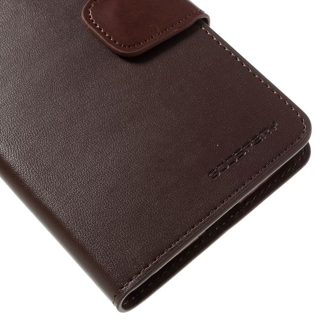 Goospery - LG G5 Handyhülle - Case aus Leder - Sonata Diary Series - braun