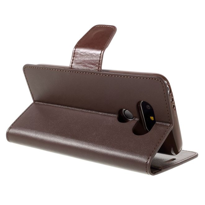 Goospery - LG G5 Handyhülle - Case aus Leder - Sonata Diary Series - braun