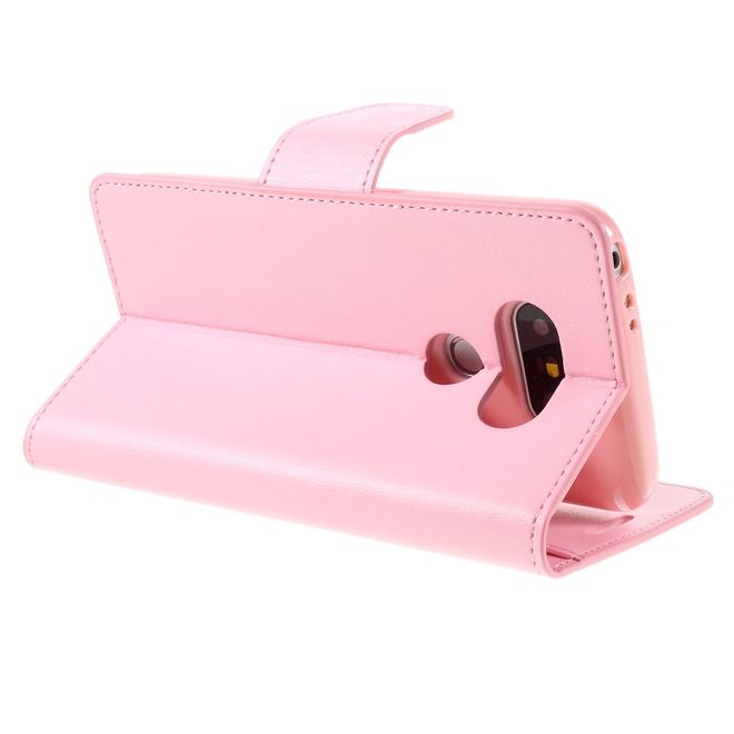 Goospery - LG G5 Handyhülle - Case aus Leder - Sonata Diary Series - pink