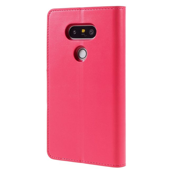 Goospery - LG G5 Handyhülle - Case aus Leder - Sonata Diary Series - rosa