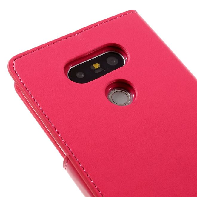 Goospery - LG G5 Handyhülle - Case aus Leder - Sonata Diary Series - rosa